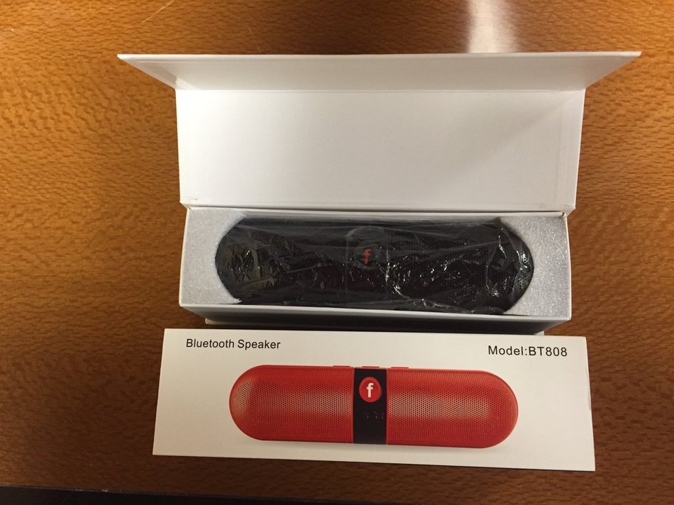 HSW&reg; BT808 Portable Bluetooth Speaker Wireless Mini MP3 Player, FM radio,phone funtion,build-in rechargeable battery N8
