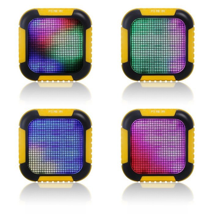 Megoodo Ultra-portable Wireless Pulse Bluetooth 4.0 Speaker with Alonso Firefly Colorful LED Lights Built-in Mic... N2