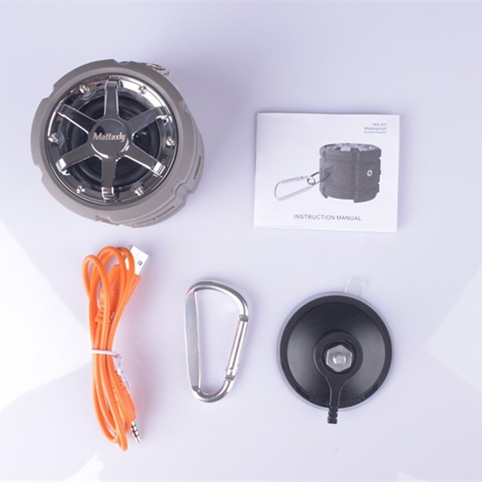 Mattaxly Outdoor Waterproof Bluetooth Speaker Ws-507 , 100% Waterproof Loud Speaker ,Hands Free Support Siri for... N4