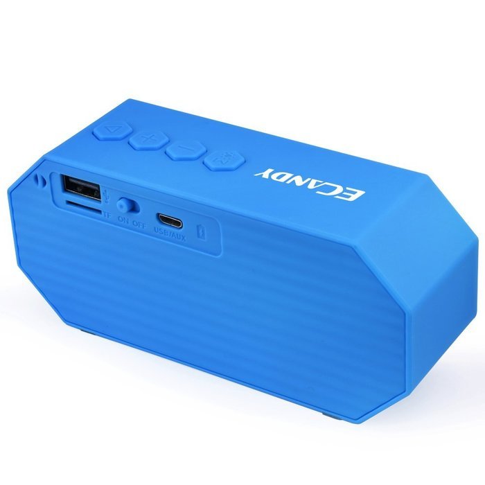 Ecandy Portable Wireless Bluetooth Speaker with Led, Built-in Microphone and Rechargeable battery for iPhone 6... N7