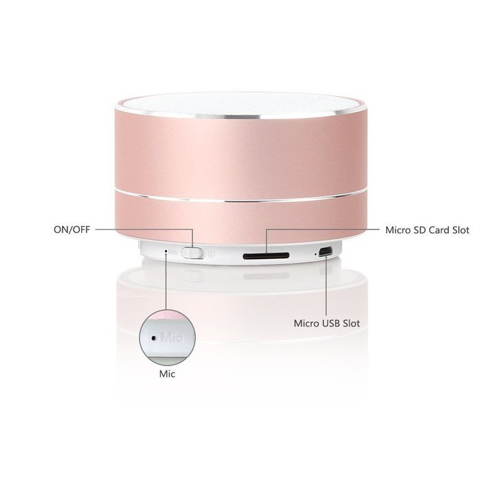BOOMER VIVI Bluetooth Speakers With Subwoofer B19 Mini Compact Wireless Speaker With LED Light Hi-Fi Quality Sound... N20