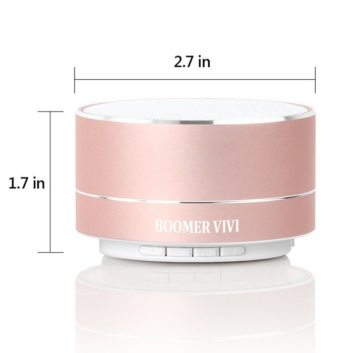 BOOMER VIVI Bluetooth Speakers With Subwoofer B19 Mini Compact Wireless Speaker With LED Light Hi-Fi Quality Sound... N22