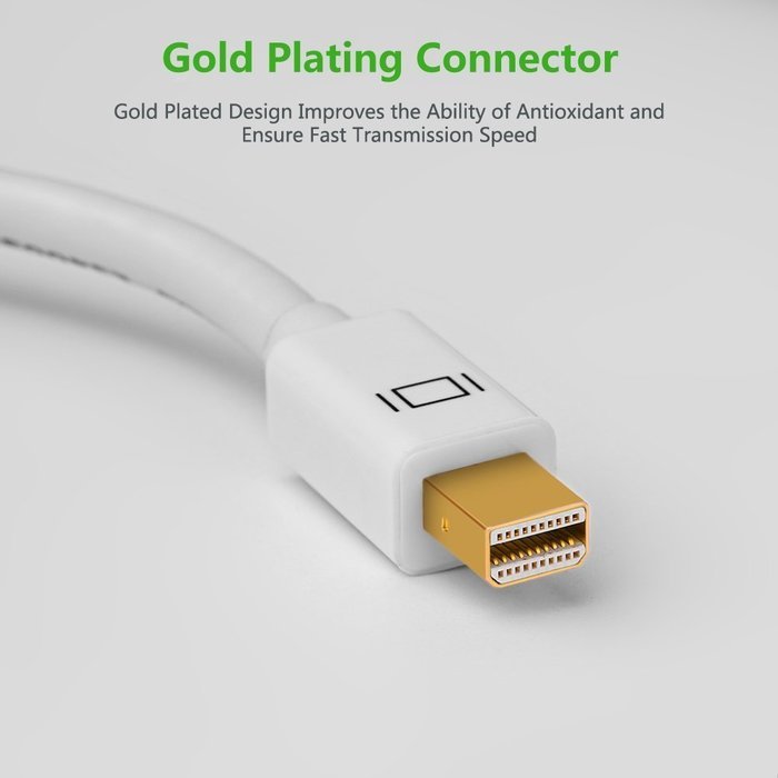 Mini DP to HDMI VGA, Ugreen Mini DisplayPort (Thunderbolt) to HDMI VGA Adapter Converter for Macbook Pro Air iMac... N6