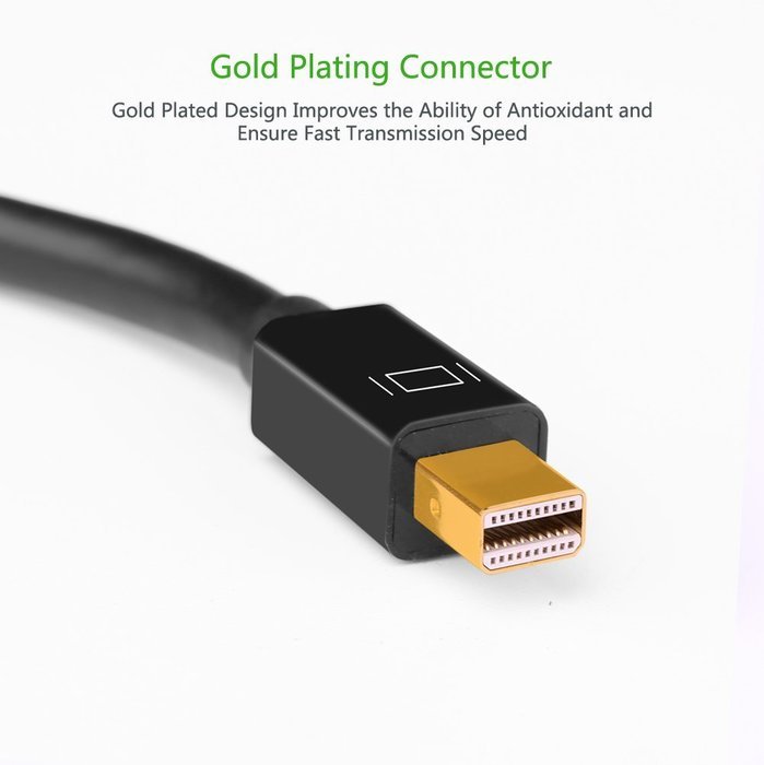 Mini DP to HDMI VGA, Ugreen Mini DisplayPort (Thunderbolt) to HDMI VGA Adapter Converter for Macbook Pro Air iMac... N14