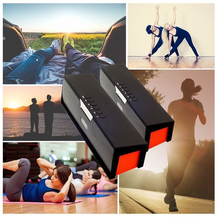 SEGMOI(TM) Portable Bluetooth Stereo Wireless Speaker FM Radio Support TF Card/Micro SD Card USB Input Audio For... N7