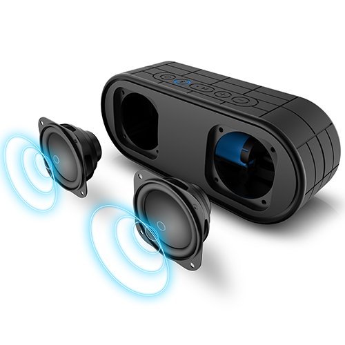 ITgut Diamond Waterproof IPX5 Wireless Bluetooth Speakers, Outdoor Sport and Shower Portable Speaker with Built... N5
