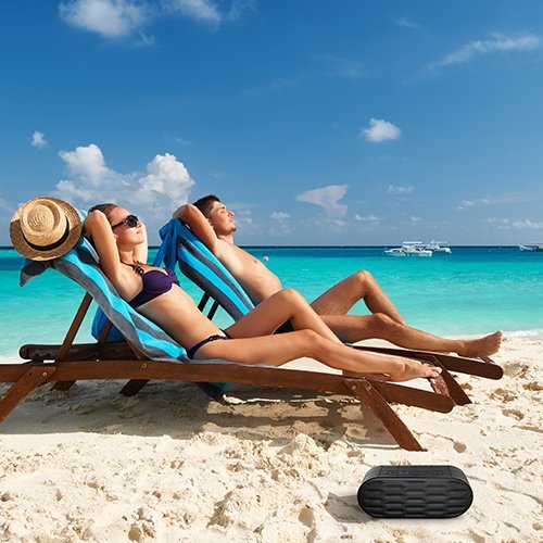 ITgut Diamond Waterproof IPX5 Wireless Bluetooth Speakers, Outdoor Sport and Shower Portable Speaker with Built... N7