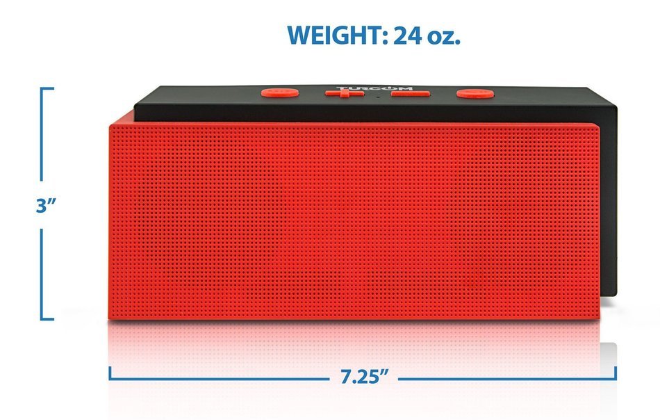 Turcom TS-453 10 Watt Bluetooth Speaker Portable Wireless Mobile 2.0 Stereo Speaker, Durable Outdoor Casing, Dual... N7