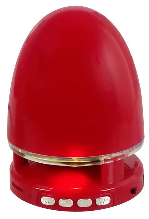 QFX BT-25RE/RED Portable Rechargeable Bluetooth Speaker (Red)