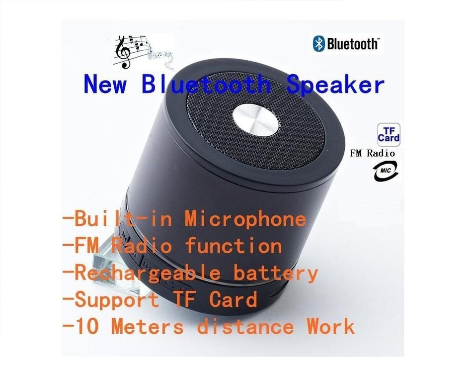 New Bluetooth Mini Ultra Portable Speaker with Rechargeable Li Battery (works w/ iPod, iPad, iPhone, Android Devices... N3