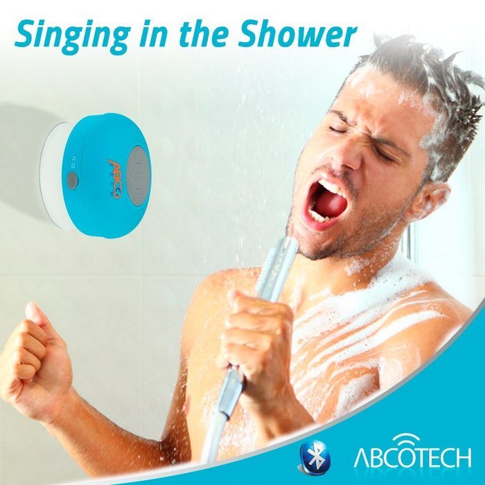 Wireless Bluetooth Waterproof Shower Speaker: Blue,3.0 Speaker, Mini Water Resistant Wireless Shower Speaker,... N7