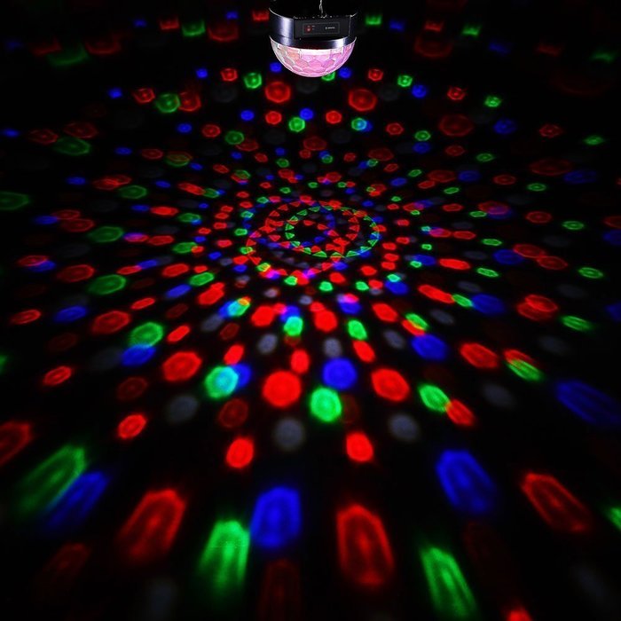 BOOMER VIVI B55 Bluetooth Speaker 8.6-Inch Crystal Super LED Strobe Bulb Multi Changing Color Crystal Stage Light... N4