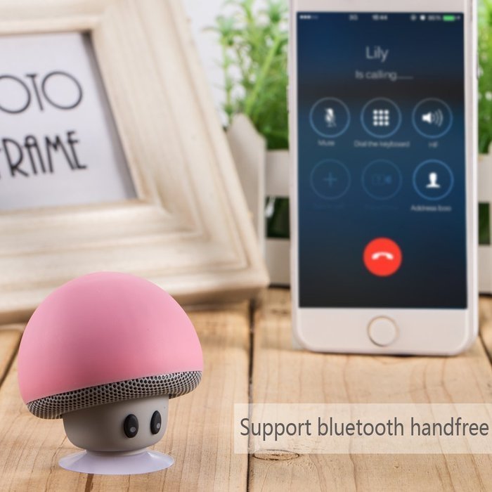 GreenElec Mushroom Mini Wireless Portable Bluetooth Speaker Microphone With Suction Cup Mic for iPhone iPad iPod... N11