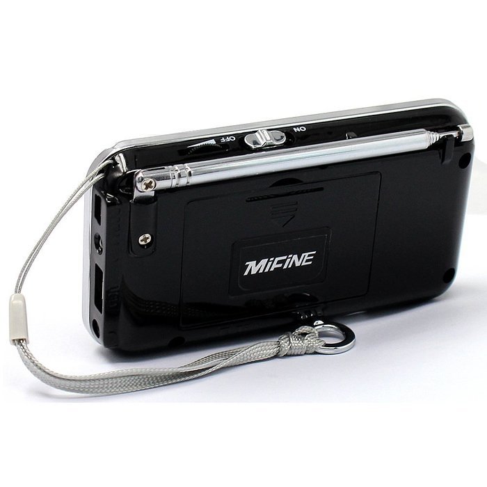 Mifine Portable Pocket FM Radio Speaker Mp3 Music Player with Micro SD/TF Card/USB Disk Input,Emergency Flashlight... N43