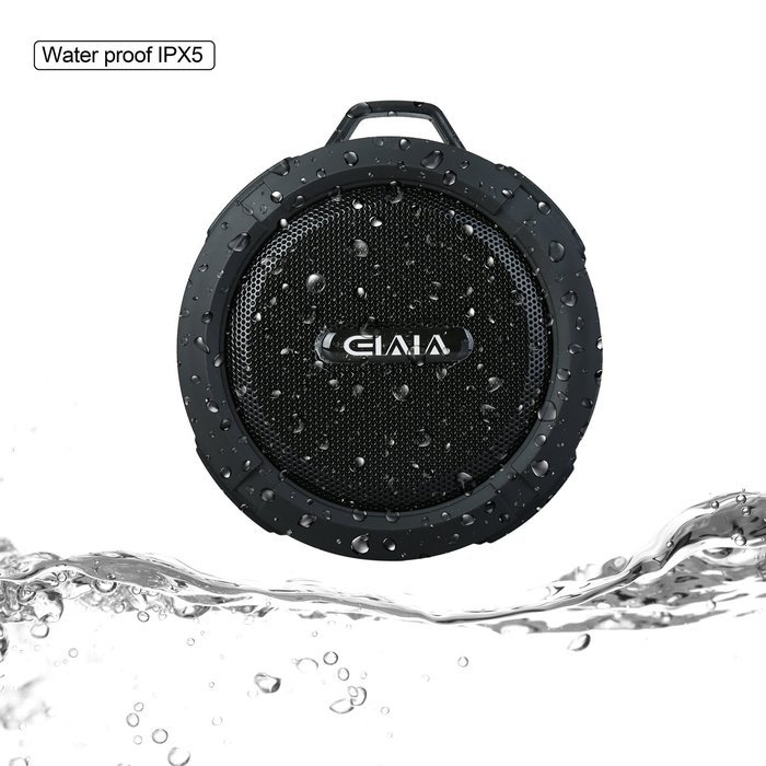 Elala Bluetooth Speaker, Outdoor & Shower Speaker with Water Resistant, Mic,TF Card,Loud Speaker for Hiking,Camping... N2