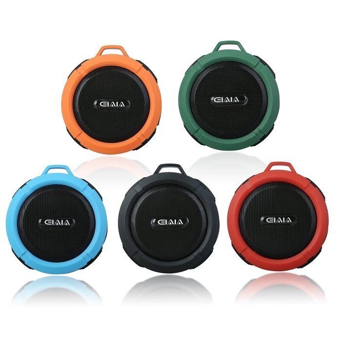 Elala Bluetooth Speaker, Outdoor & Shower Speaker with Water Resistant, Mic,TF Card,Loud Speaker for Hiking,Camping... N3