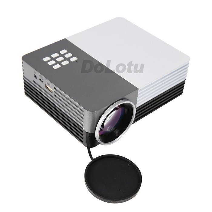 Dolotu GM50 Projector Mini Protable LCD LED HD Projector for Home Cinema Theater TV Laptop Game Party,halloween...