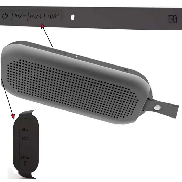 LarKoo Waterproof IPX7 Wireless Bluetooth Speakers, Sport Outdoor Shower Portable Bluetooth Speakers Built-In... N2