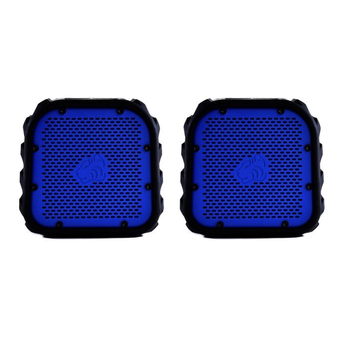 TimoLabs Corbett I Mini Stereo, Rugged and Waterproof Wireless Bluetooth Speaker (Blue)