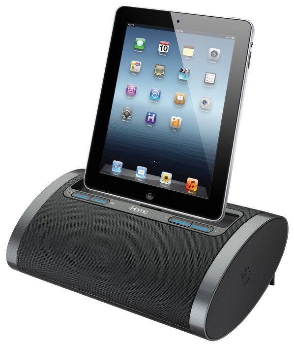 iHome Rechargeable Portable Speaker with Lightning Dock for iPhone 5/5s, iPod, iPad Reason8 Speaker & SRS TruBass...