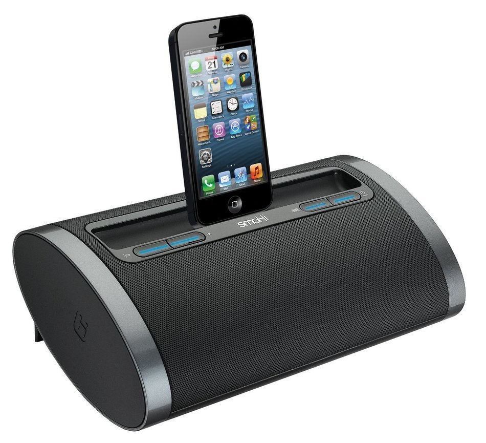 iHome Rechargeable Portable Speaker with Lightning Dock for iPhone 5/5s, iPod, iPad Reason8 Speaker & SRS TruBass... N2