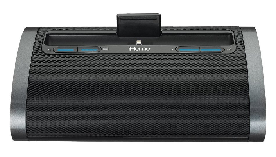iHome Rechargeable Portable Speaker with Lightning Dock for iPhone 5/5s, iPod, iPad Reason8 Speaker & SRS TruBass... N3