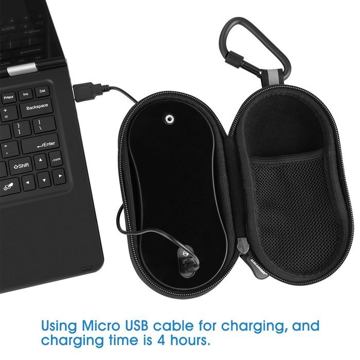 Excelvan S01 Wireless Outdoor Bluetooth Speaker Case Hands-Free Speaker waterproof and Dust Phone Calls for Bicycle... N4