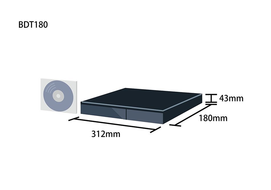 Panasonic Blu-ray Disc Player 4K up-conversion corresponding DMP-BDT180-K N5