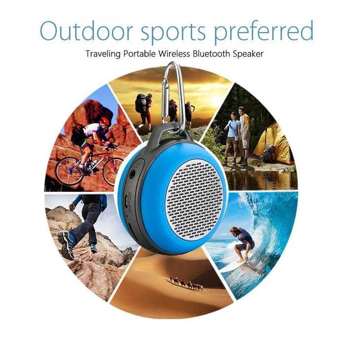 Portable Wireless waterproof Bluetooth Speaker for iPhone iPad iPod Android or PC with FM Radio, AUX, SD & Speakerphone... N5