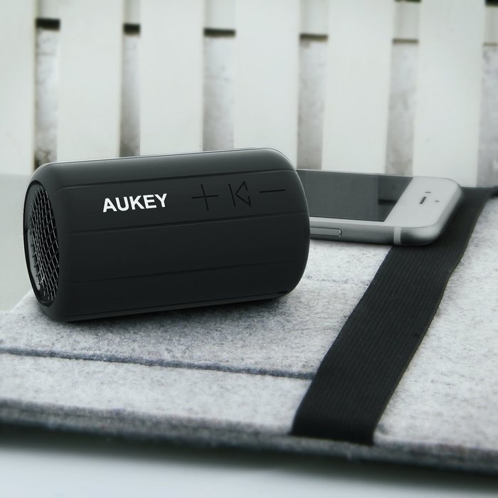 AUKEY Bluetooth Speaker, Portable Wireless Speaker with Bike Mounting Strap, Water & Shock Resistant for iPhone... N3