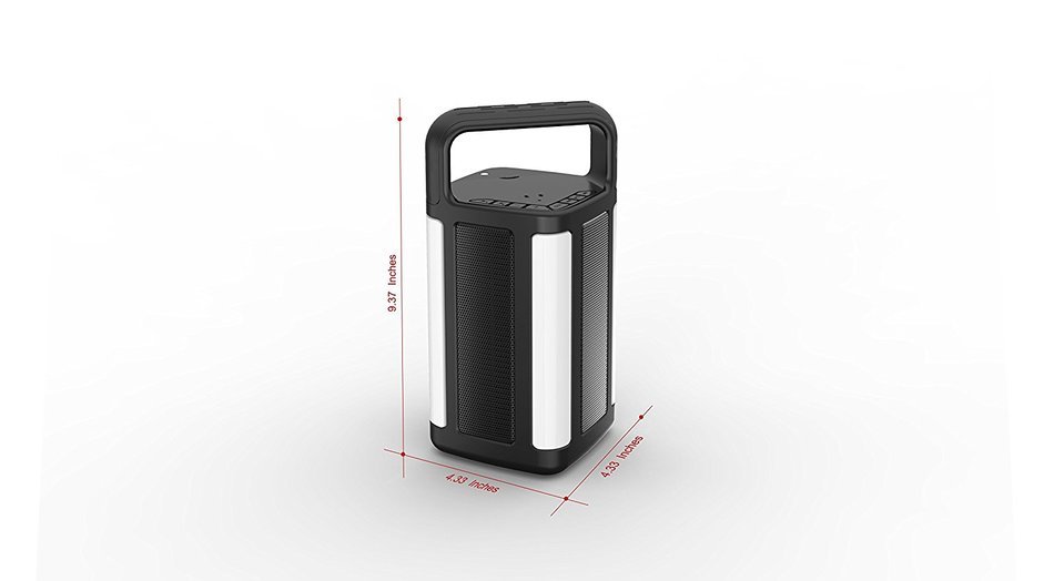 Cuboid Bluetooth Speaker FM Radio LED Light Power Bank All in One Partner N6