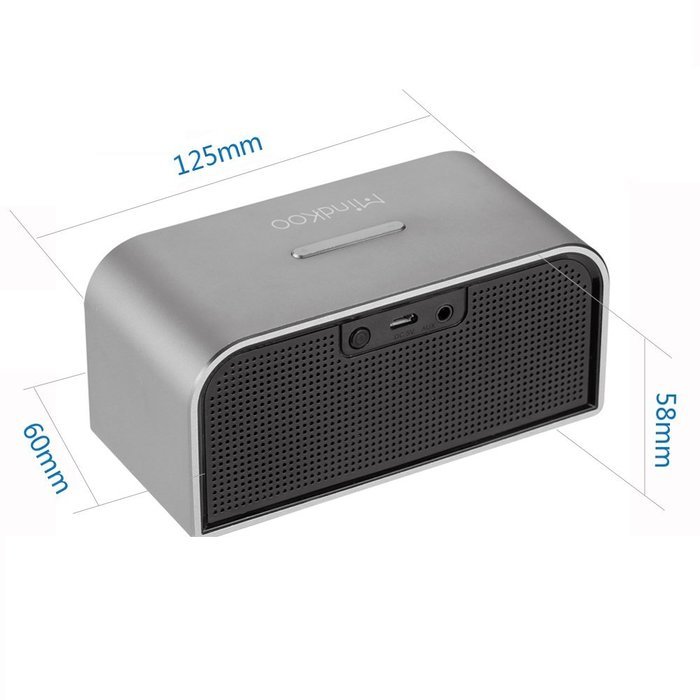 Mindkoo Bluetooth Portable Smart Wireless Speaker for Outdoor, Camping, Hiking, Travel, Gold, Beach (Sliver) N8