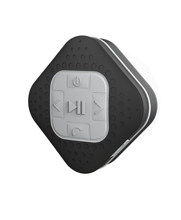 POLAROID PBT621BK Universal Bluetooth Shower Speaker with Mic, Splash-Proof, Compatible with All Devices (Black)