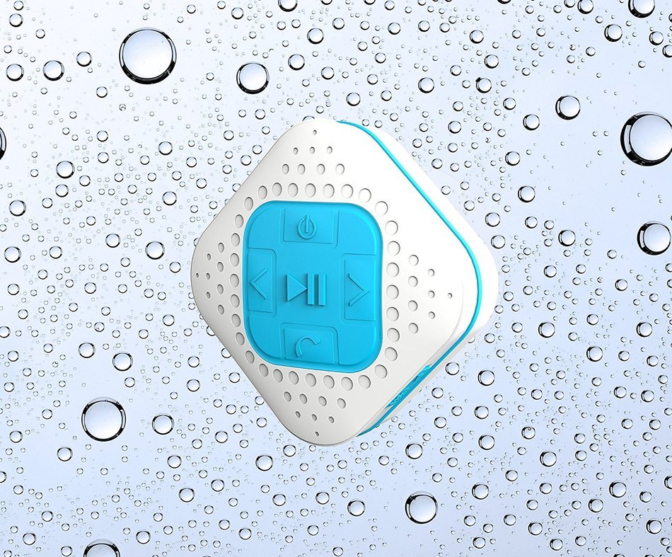POLAROID PBT621BK Universal Bluetooth Shower Speaker with Mic, Splash-Proof, Compatible with All Devices (Black) N8