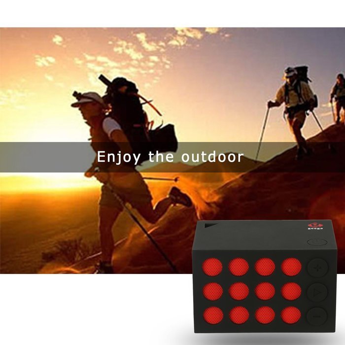 Waterproof Bluetooth Speakers,Geega Ultra Bass Rechargeable Audio Selfie Mini Outdoor Speaker with Built-in Microphone... N7