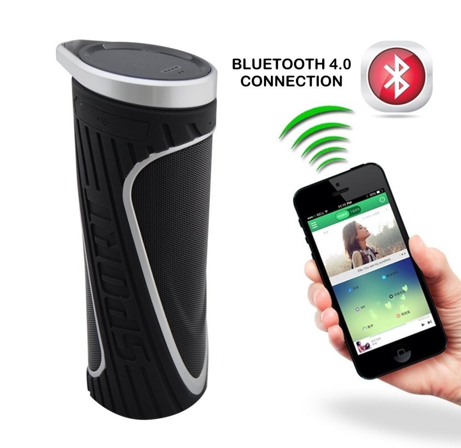 Wireless Speakers Bluetooth 4.0 - Waterproof & Water Resistant, Portable with 10W Speaker, Power Bank 4400mAh... N2