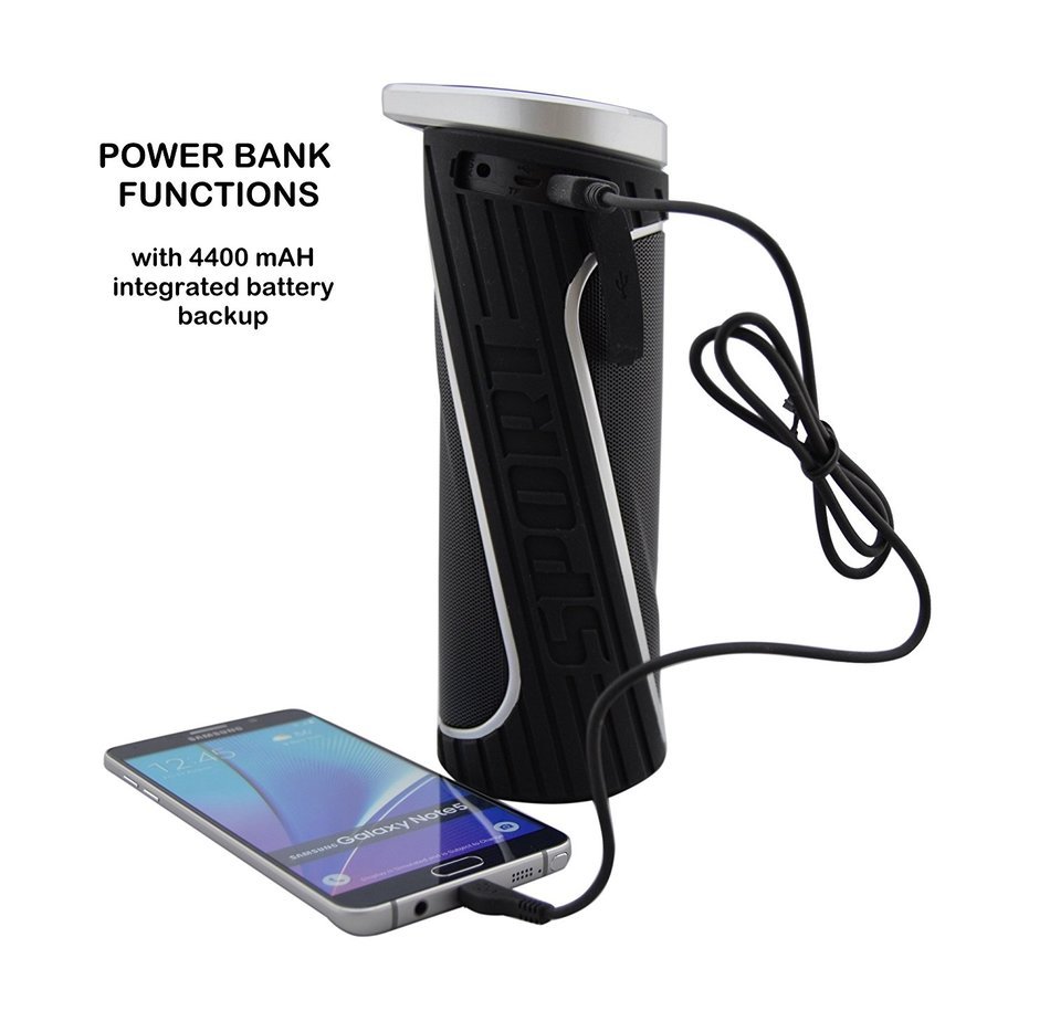 Wireless Speakers Bluetooth 4.0 - Waterproof & Water Resistant, Portable with 10W Speaker, Power Bank 4400mAh... N5