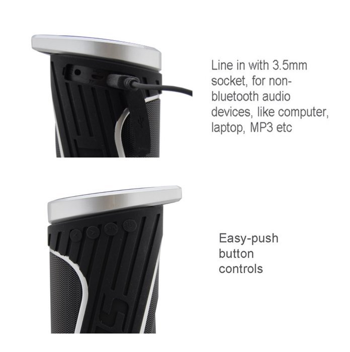 Wireless Speakers Bluetooth 4.0 - Waterproof & Water Resistant, Portable with 10W Speaker, Power Bank 4400mAh... N6