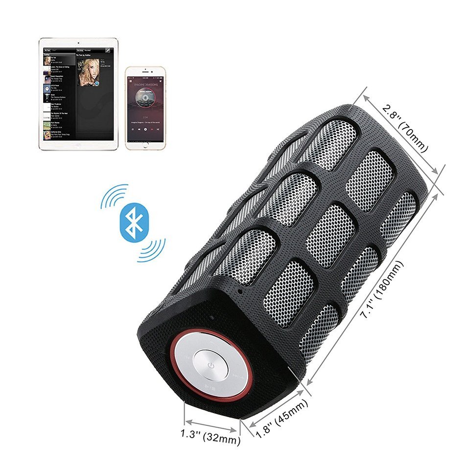 GSWORDY Waterproof Outdoor and Shower Bluetooth Speaker Portable Wireless with 7000mAh Rechargeable Battery and... N11