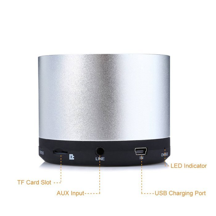 DYJ&reg; Mini Wireless Portable Bluetooth Speaker with MP3 Player, FM Radio and Microphone, Powerful Sound with Enhanced... N5