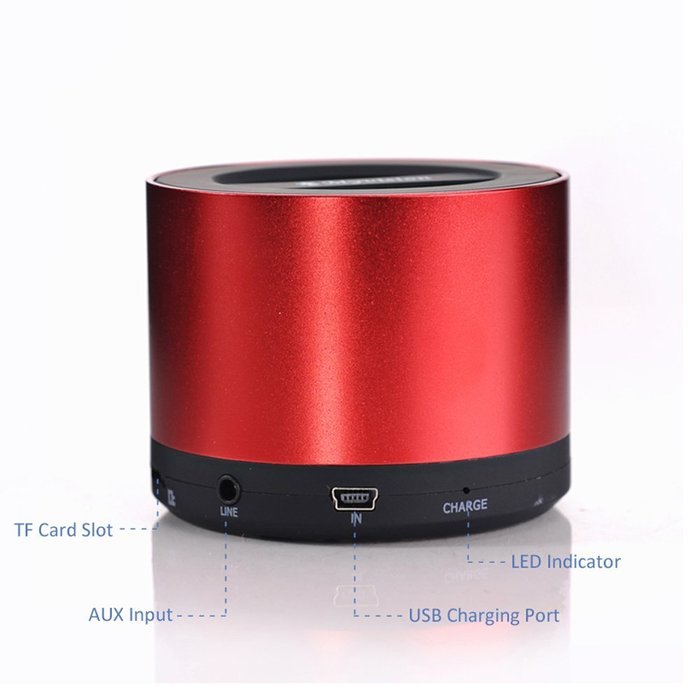 DYJ&reg; Mini Wireless Portable Bluetooth Speaker with MP3 Player, FM Radio and Microphone, Powerful Sound with Enhanced... N11