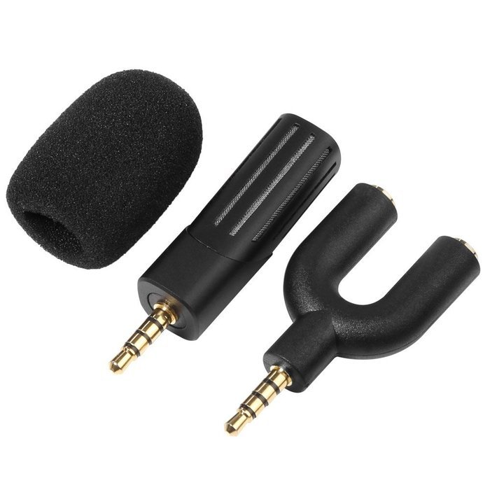 Koolertron Mini Condenser Microphone for Mobile Phone Interviewing Recording Support Plug-and-play for iPhone... N2