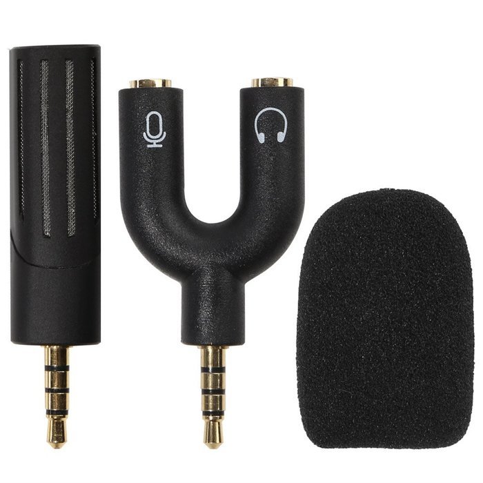 Koolertron Mini Condenser Microphone for Mobile Phone Interviewing Recording Support Plug-and-play for iPhone... N5