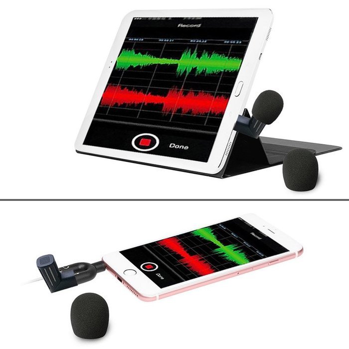 Koolertron Mini Condenser Microphone for Mobile Phone Interviewing Recording Support Plug-and-play for iPhone... N9