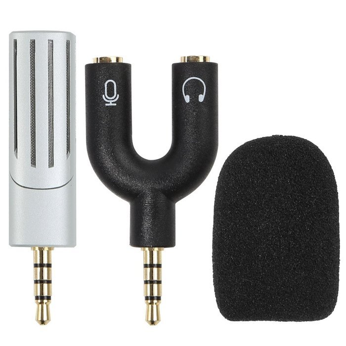 Koolertron Mini Condenser Microphone for Mobile Phone Interviewing Recording Support Plug-and-play for iPhone... N18