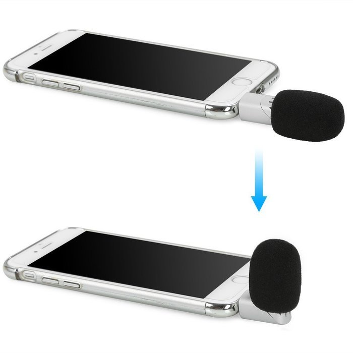 Koolertron Mini Condenser Microphone for Mobile Phone Interviewing Recording Support Plug-and-play for iPhone... N20