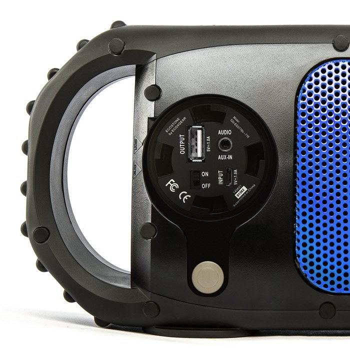 ECOXGEAR Ecostone Portable Outdoor Bluetooth Speaker - Retail Packaging - Red N10