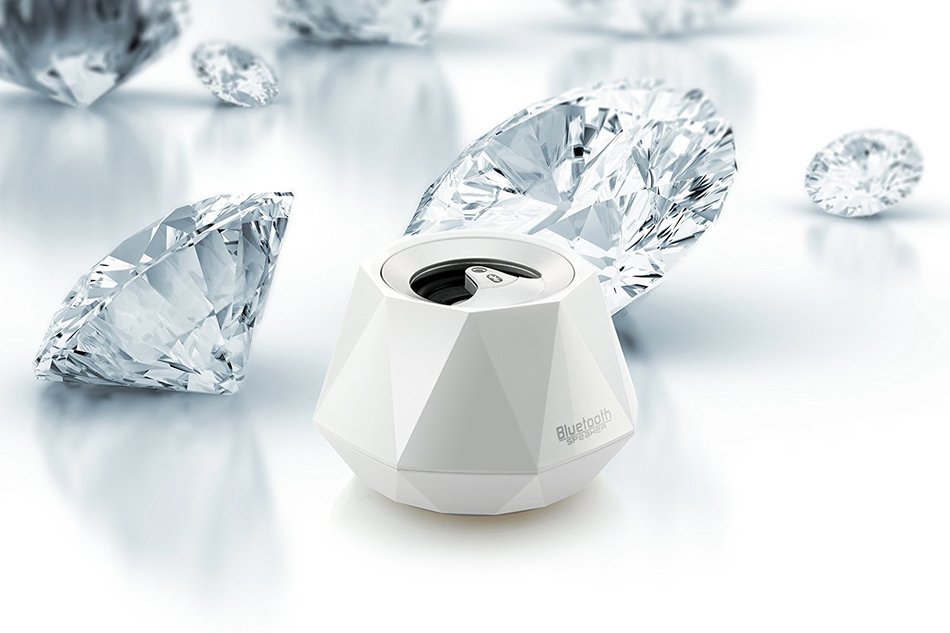 PINGKO Portable High-end Stereo Diamond Bluetooth Wireless Small Speaker with Built-in Microphone for Hands-Free... N3