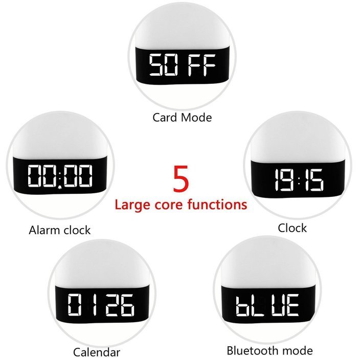 redhoney All-in-1 Portable Wireless Bluetooth Speaker With Touch LED Lamp (Dimmable 3 Brightness) TF Card ,MP3... N4