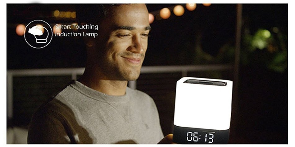 redhoney All-in-1 Portable Wireless Bluetooth Speaker With Touch LED Lamp (Dimmable 3 Brightness) TF Card ,MP3... N6